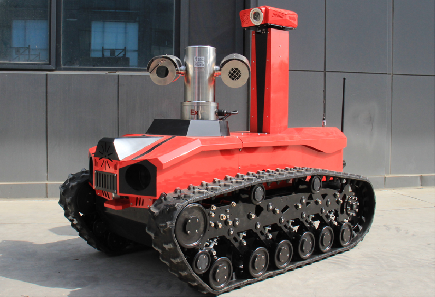  Firefighter Robot Battery Intelligent Driven Remote Control Robotics Fire Fighting Robot RXR-MC80BD