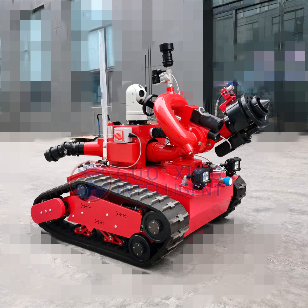 RXR-M40D-880T Electric Rubber Track Fire Fighting Robot Remote Control System