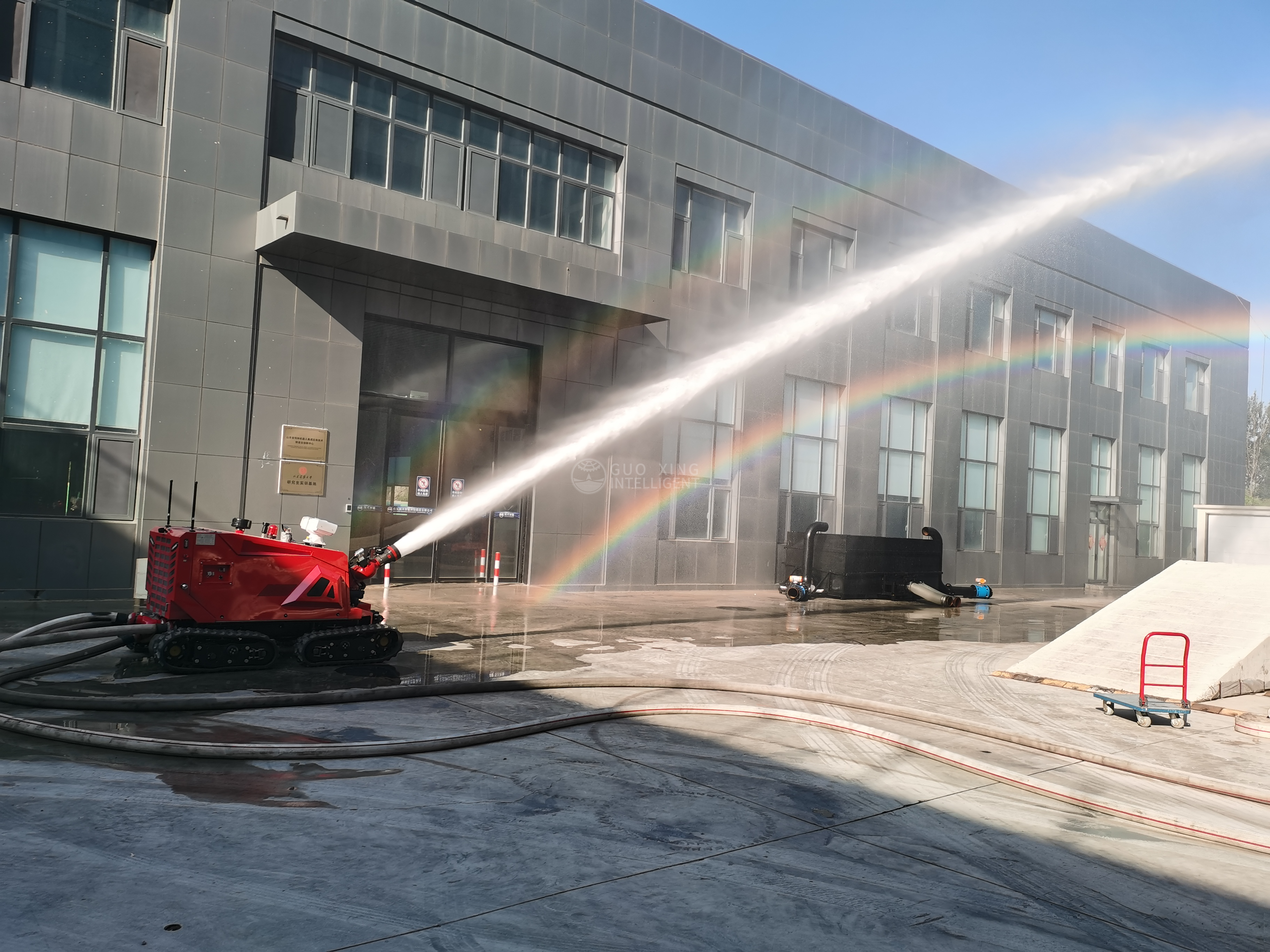 Remote Fire Fighting Monitor Water Cannon Robot RXR-M150GD 
