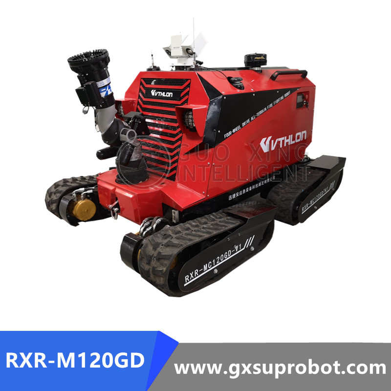 All Terrain Wireless Robotics Fire Fighting Robot Vehicle RXR-M150GD 